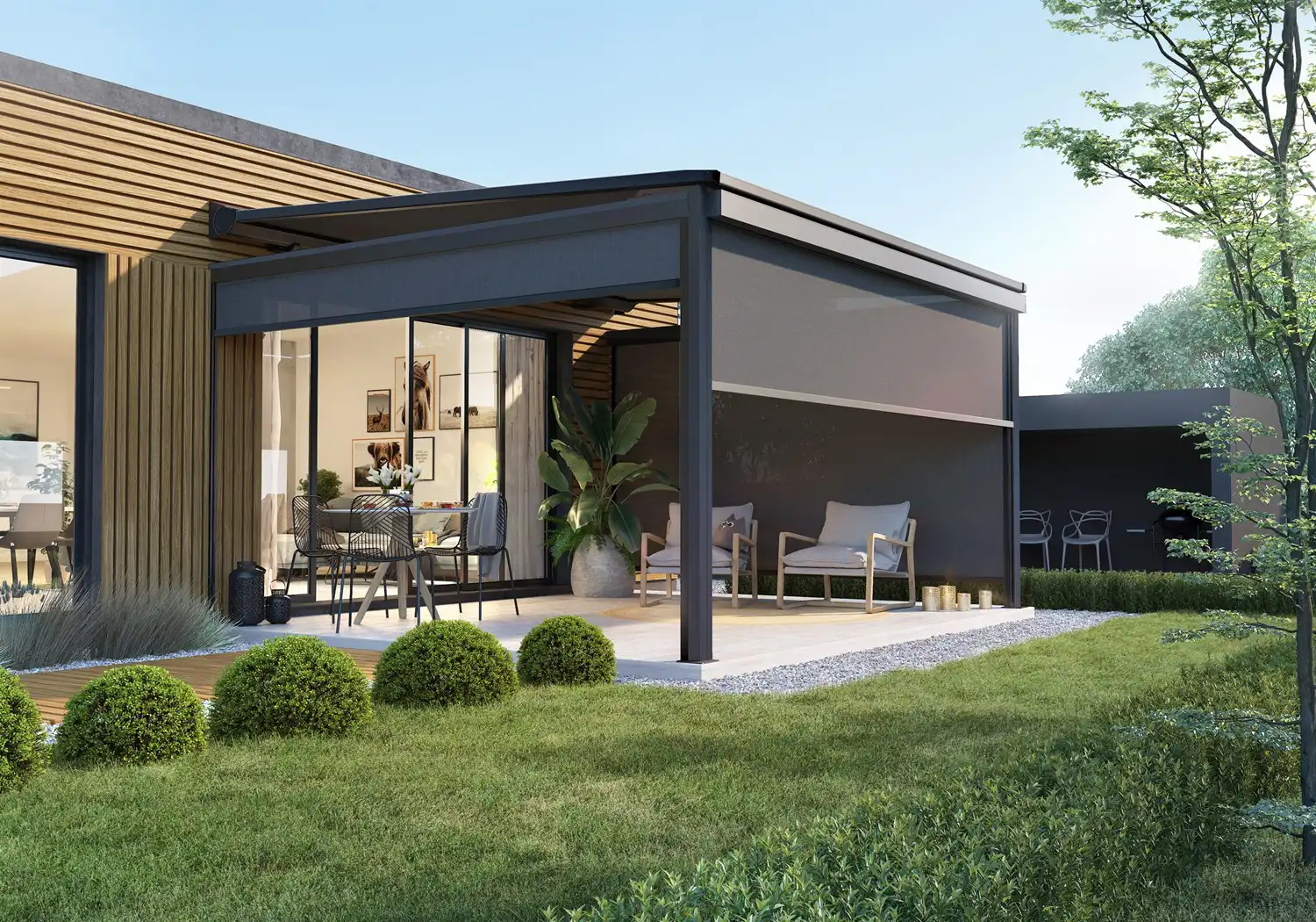 Blokhus pergola Markise